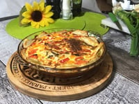 Photo de la Recette: Quiche de Légumes sur Croûte de Pommes de Terre