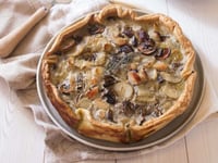 Photo de la Recette: Quiche Épaisse Topinambours Lapin Champignons