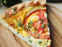 Photo de la Recette: Quiche Fondante Tomates-Mozzarella