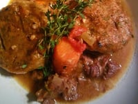 Photo de la Recette: Ragoût de Boeuf, Orignal & Dumplings
