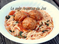 Photo de la Recette: RAGOÛT DE BOULETTES À L'ITALIENNE (MIJOTEUSE)