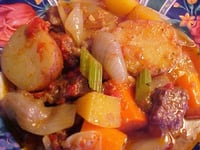 Photo de la Recette: Ragoût de Boeuf en Citrouille