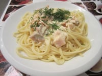 Photo de la Recette: Saumon avec Pâtes aux Fines Herbes