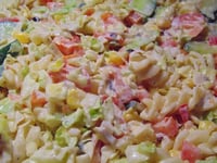 Photo de la Recette: Salade de Macaronis au Jambon, Fromage (Porto Rico)