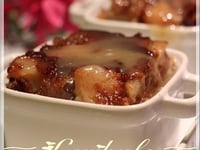 Photo de la Recette: Gâteau Pouding aux Pommes Sauce au Caramel