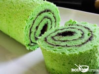 Photo de la Recette: PANDAN CHIFFON CAKE ROULÉ