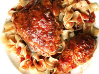 Photo de la Recette: Poulet Braisé avec Sherry et Vinaigre de Xérès
