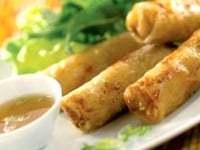 Photo de la Recette: ROULEAUX DE PRINTEMPS AVEC FROMAGE DE CHEVRE FRAI ET RIZ