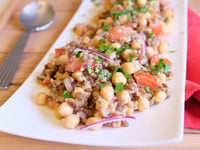 Photo de la Recette: Salade de Lentilles et Pois Chiches à la Mexicaine