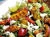 Photo de la Recette: Salade D’été Feta Pêche et Avocat