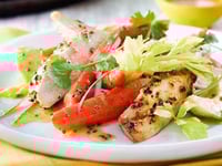 Photo de la Recette: Santé Salade aux Carottes Grillées et au Poulet