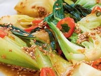 Photo de la Recette: Végétarienne Pak Choi Sauce Sésame