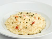 Photo de la Recette: RISOTTO À LA POMME ET À LA ROSE BLANCHE