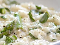 Photo de la Recette: Risotto aux Asperges, à la Menthe et au Fromage de Chèvre