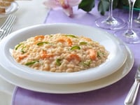 Photo de la Recette: Risotto aux Petits Pois et Crevettes