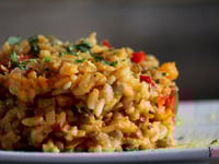 Photo de la Recette: Risotto aux Poivrons Rôtis