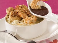 Photo de la Recette: Risotto de Crevettes et Saint Jacques Sauce Chocolat (St-Valentin)