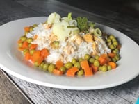 Photo de la Recette: Riz au Poulet et Légumes