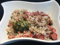 Photo de la Recette: Riz Basmati, Brocolis et Saucisses