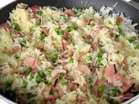 Photo de la Recette: Riz Frit au Jambon Fumé