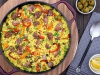 Photo de la Recette: Riz Pilaf à L'espagnole avec Dindon