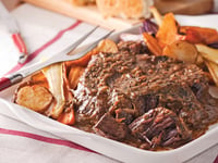 Photo de la Recette: Rôti de Palette à L'oignon et Moutarde