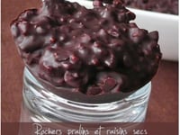 Photo de la Recette: Rochers Pralins et Raisins Secs