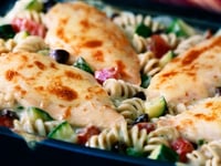 Photo de la Recette: Rotinis au Poulet à la Méditerranéenne