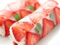 Photo de la Recette: ROULEAUX DE PRINTEMPS AUX FRAISES