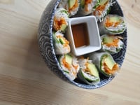 Photo de la Recette: Rouleaux de Printemps Avocat Crevettes