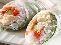 Photo de la Recette: Rouleaux de Printemps frais avec Feta Tre Stelle® et Poulet