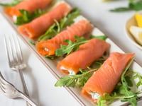 Photo de la Recette: Rouleaux de Saumon Fumé et Philadelphia