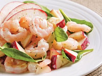 Photo de la Recette: Salade aux Pommes et Crevettes