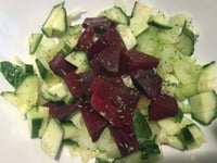 Photo de la Recette: Salade Betteraves Concombre et Céleri