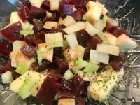 Photo de la Recette: Salade de Betteraves, Pommes Vertes et Céleri