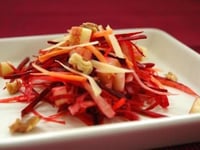 Photo de la Recette: Salade de Carotte, Betterave, Pomme Noix et Comté