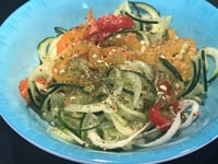 Photo de la Recette: Salade de Concombre en Spirale