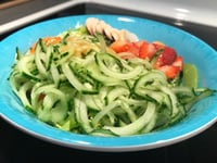 Photo de la Recette: Salade de Concombres Spirales Ensoleillé