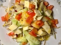 Photo de la Recette: Salade de Fèves Germées et Légumes