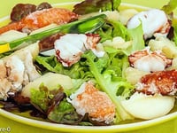 Photo de la Recette: Salade de Homard aux Pêches