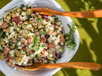 Photo de la Recette: SALADE DE LÉGUMINEUSES MÉDITERRANÉENNE