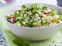 Photo de la Recette: Salade de Millet aux Crudités à la Menthe