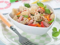 Photo de la Recette: Salade de Pâtes au Jambon et Petits Légumes