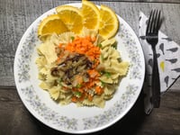 Photo de la Recette: Salade de Pâtes Oignons Caramélisées