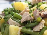 Photo de la Recette: Salade de Pommes de Terre au Thon, Haricots et Petits Pois