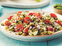 Photo de la Recette: Salade de Quinoa au Pesto, aux Tomates et à la Mozzarella