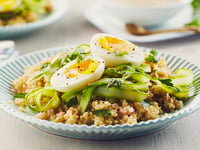 Photo de la Recette: Salade de Quinoa et D’asperges Émincées avec Oeufs