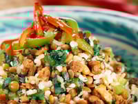Photo de la Recette: Salade de Riz et Lentilles à L'indienne