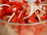 Photo de la Recette: Salade de Tomates et D’oignons