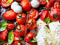 Photo de la Recette: Salade de Tomates Rôties et Buratta